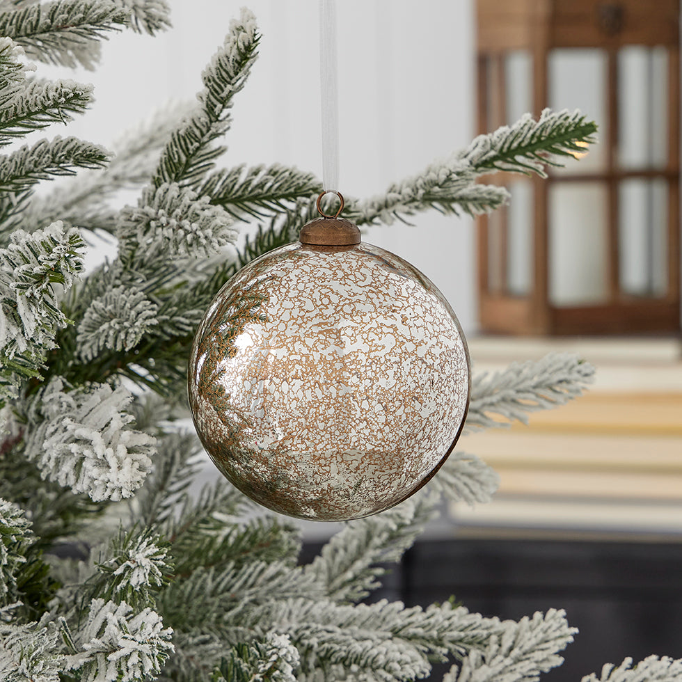 Mercury Glass Ornament Set of 3