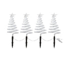 Vivvi App-Based Customizable, Color-Changing 24" Christmas Tree Path Lights - Set of 4