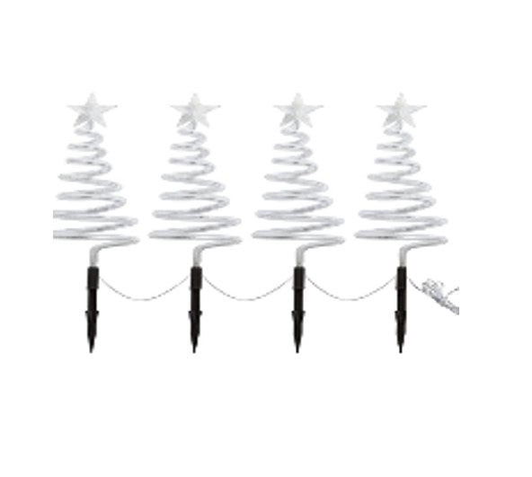 Vivvi App-Based Customizable, Color-Changing 24" Christmas Tree Path Lights - Set of 4
