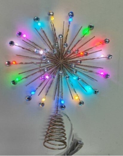 Vivvi App Based Star Burst Tree Topper, 8.8" 20 LEDs