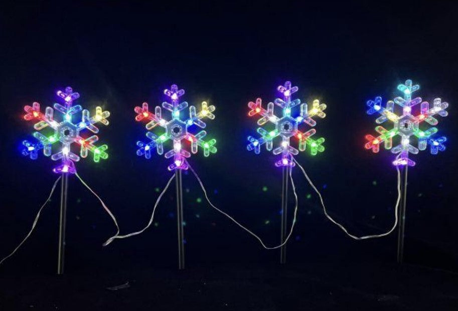 Vivvi App Based Snowflake Path Lights, 7.1" 48 LEDs