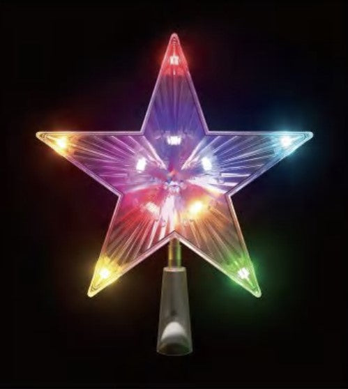 Vivvi App Based Star Tree Topper, 7.5" 10 LEDs