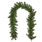 Dakota Pine 6ft Garland, 50 Dual LEDs Lights w/ 9 Functions (Battery-Operated)
