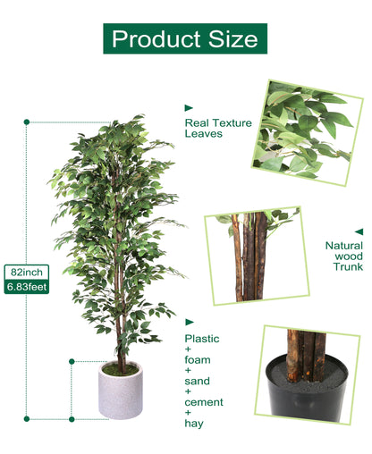 Artificial Potted Banyan Tree 82in