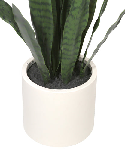 Artificial Potted Snake Plant 31in