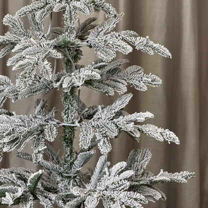 Jackson Flocked Artificial Pre-Lit Pine Tree
