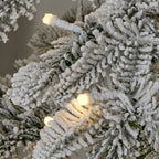 Jackson Flocked Artificial Pre-Lit Pine Tree