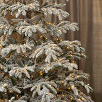 Jackson Flocked Artificial Pre-Lit Pine Tree