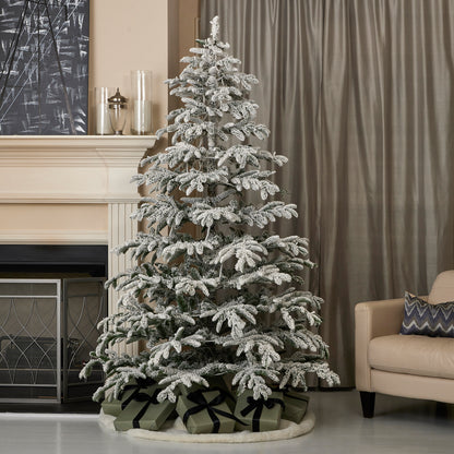 Jackson Flocked Artificial Pre-Lit Pine Tree
