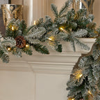 Lexington Fir 9ft Pre-Lit Artificial Christmas Garland (Plug in)