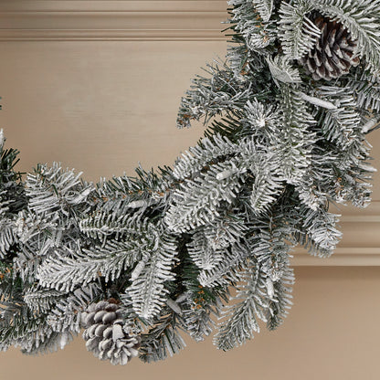 Lexington Fir 24" Pre-Lit Artificial Christmas Wreath (Plug in)