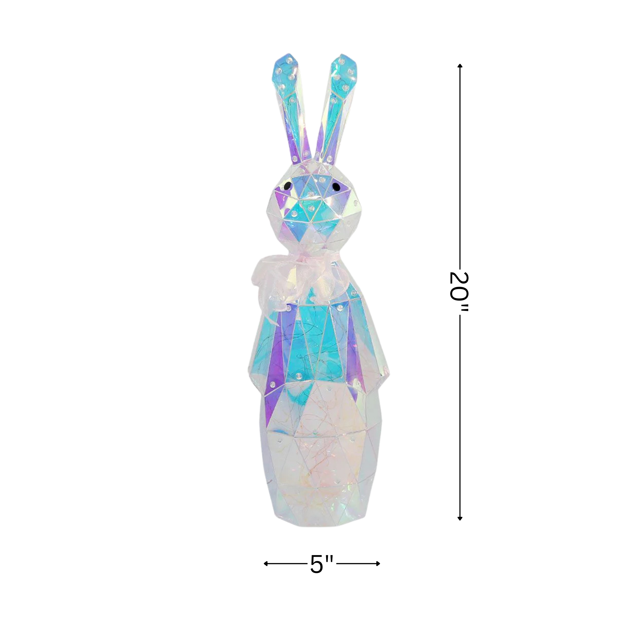 Prismatic Iridescent Bunny - Alex 20in