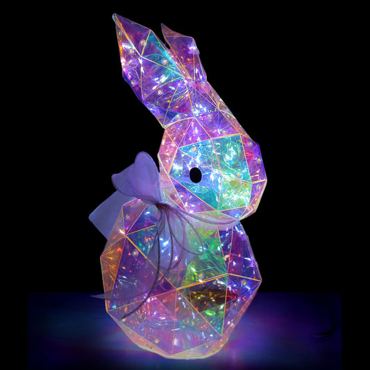 Prismatic Iridescent Bunny - Nibbles 8in
