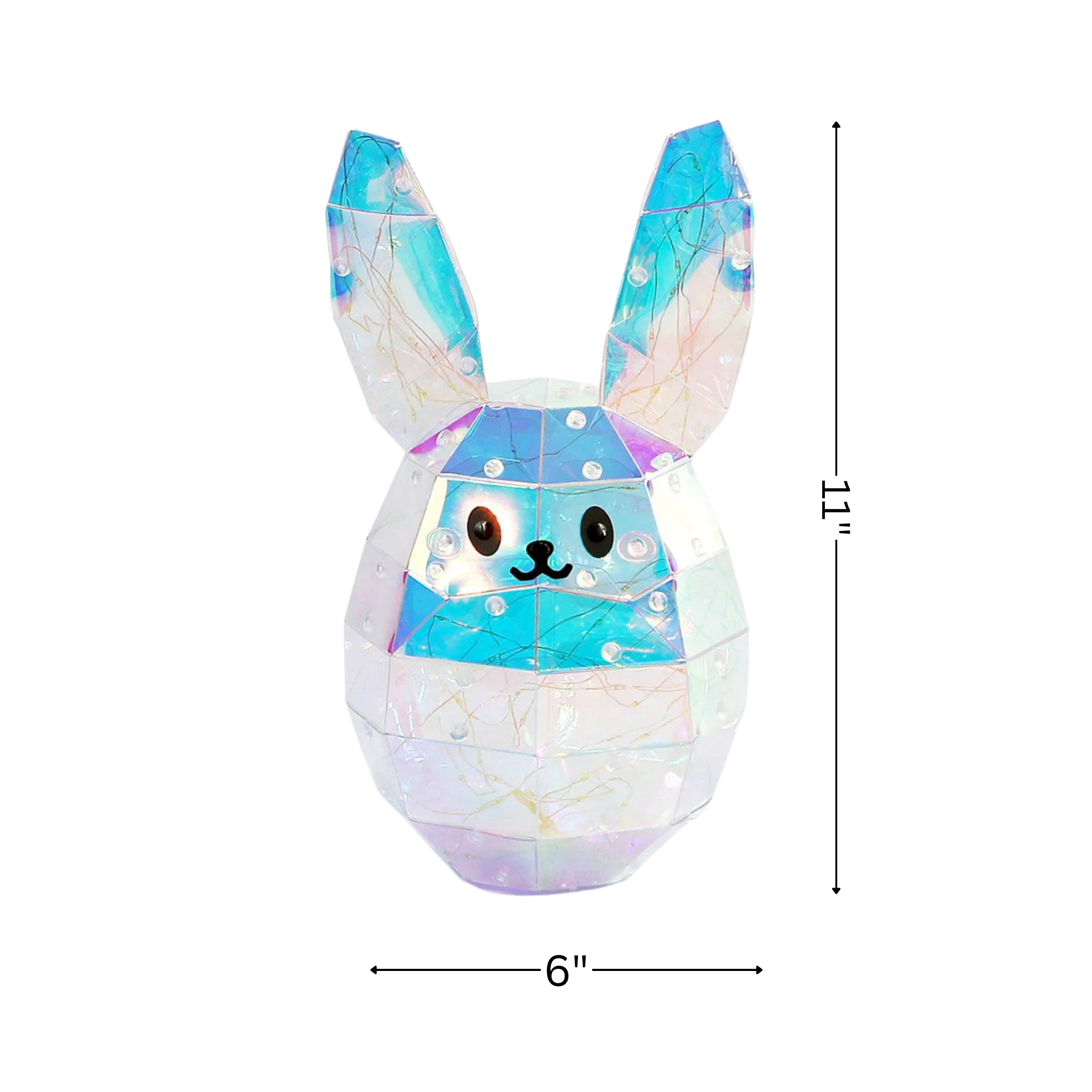 Prismatic Iridescent Bunny - Sunny 11in