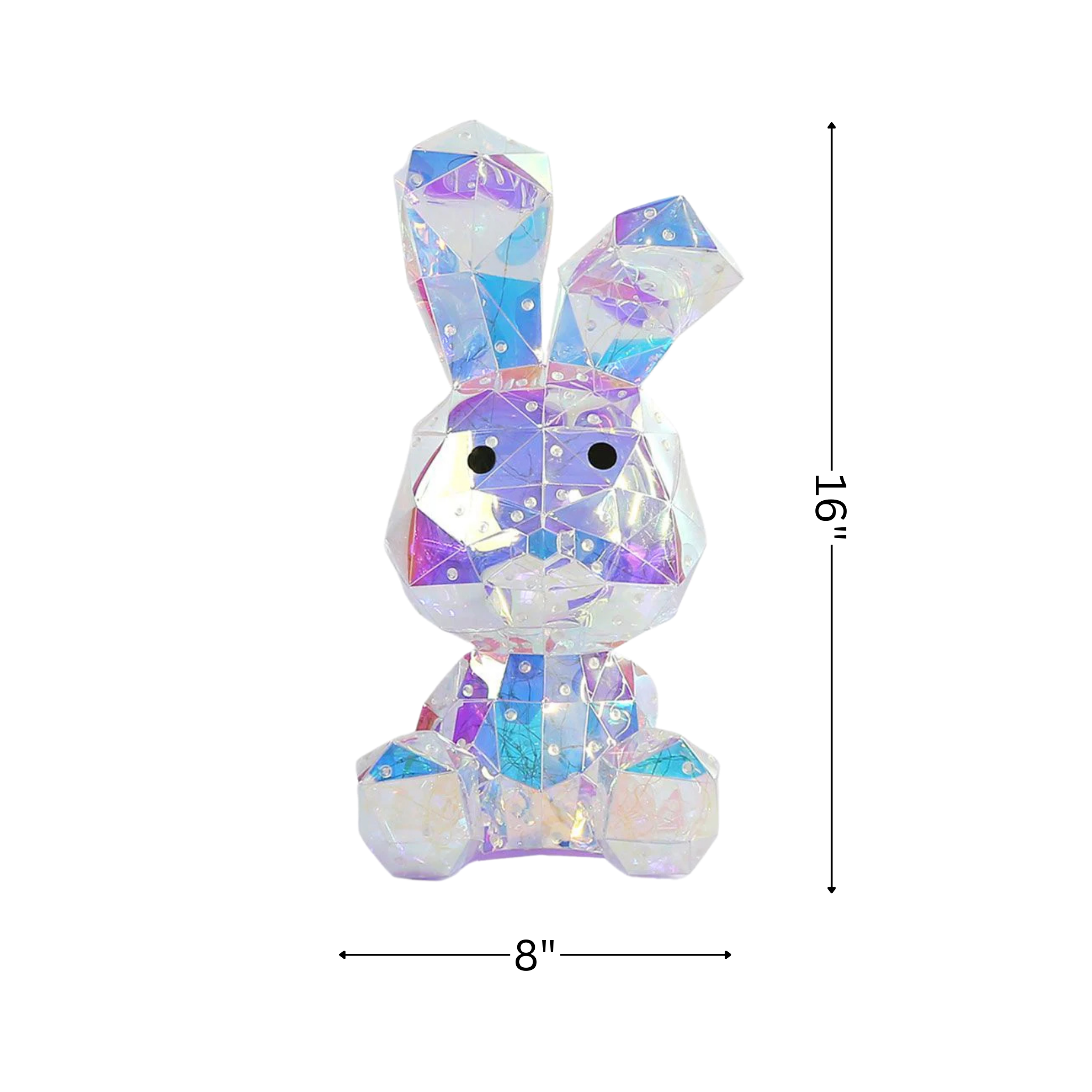 Prismatic Iridescent Bunny - Mitzie 16in