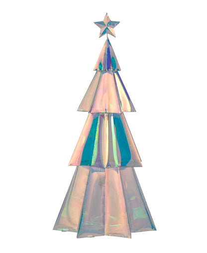 Prismatic Iridescent Christmas Tree 45", LED lights