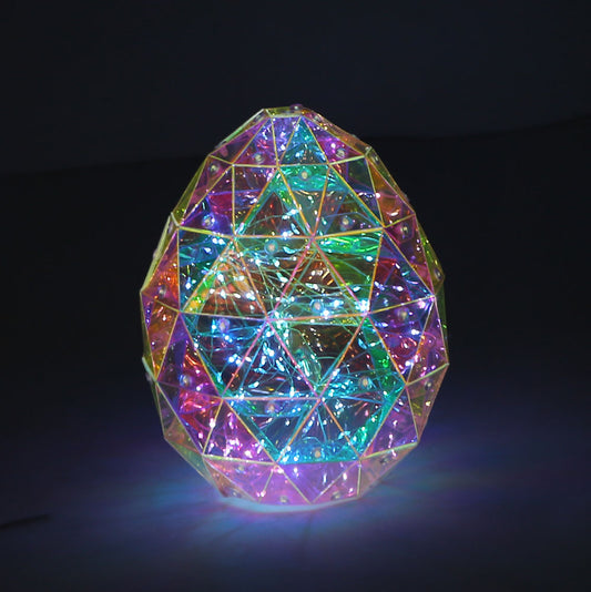 Prismatic Iridescent Egg 8in