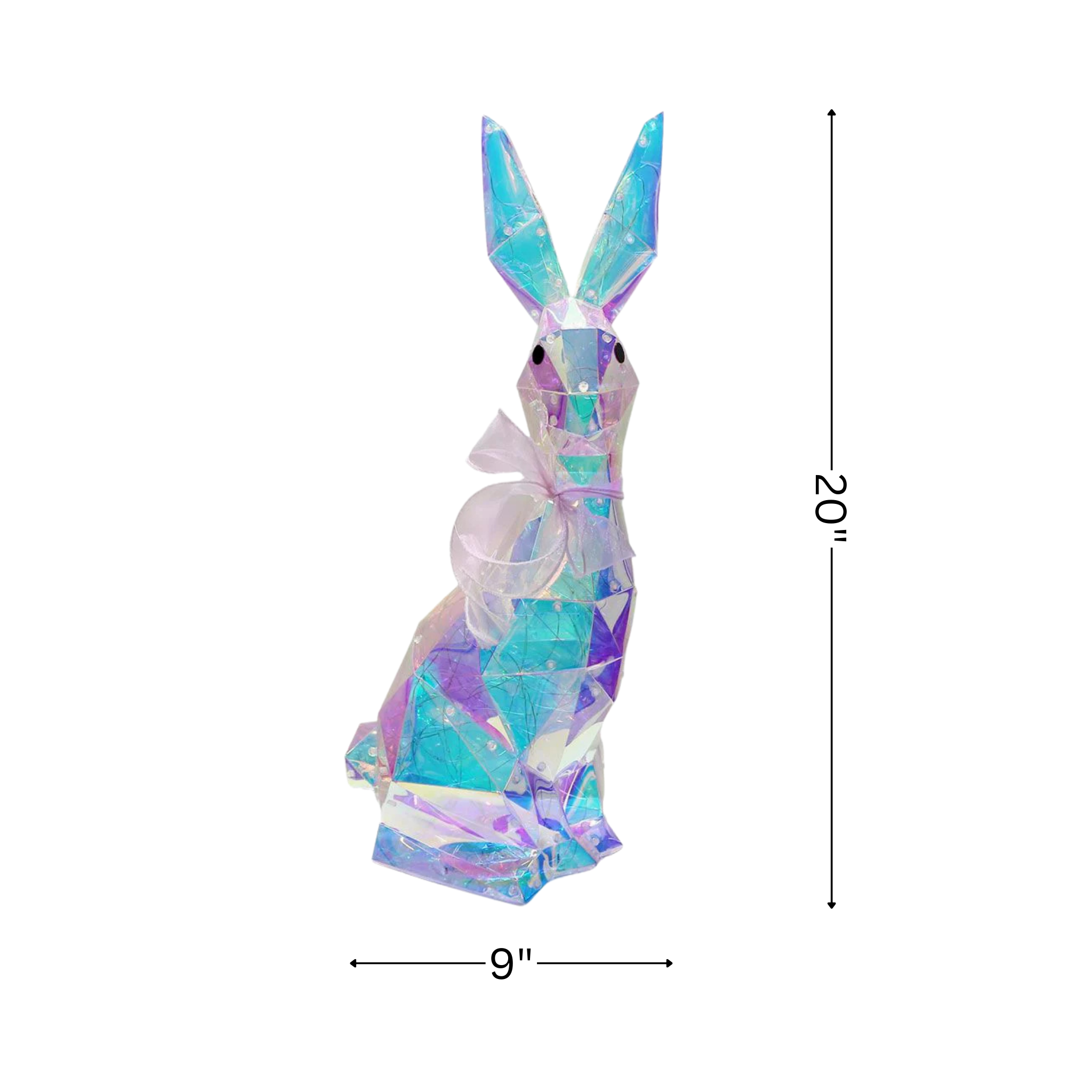 Prismatic Iridescent Bunny - Benjamin 20in