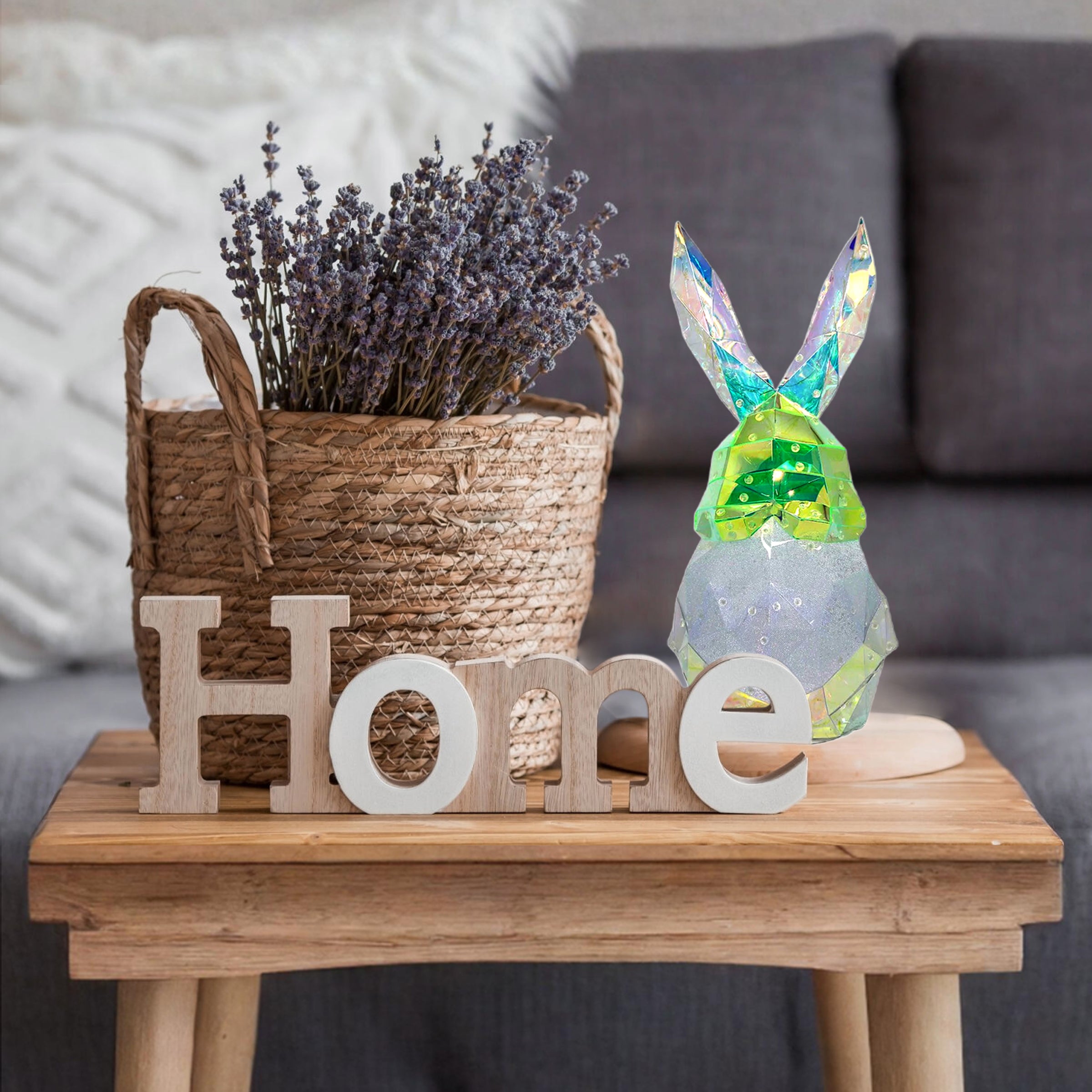 Prismatic Iridescent Gnome Bunny - Milo 16in