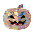 Prismatic Iridescent Pumpkin 12", LED lights