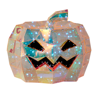 Prismatic Iridescent Pumpkin 16", LED lights