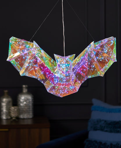 Prismatic Iridescent Phantom Bat 20", LED lights