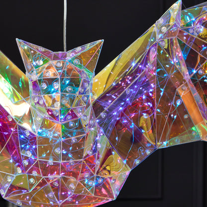 Prismatic Iridescent Phantom Bat 20", LED lights