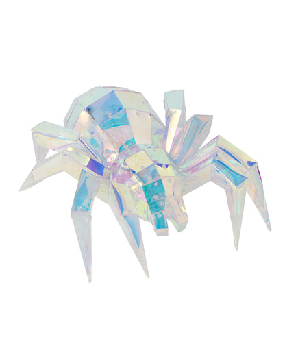 Prismatic Iridescent Spider 14", LED lights