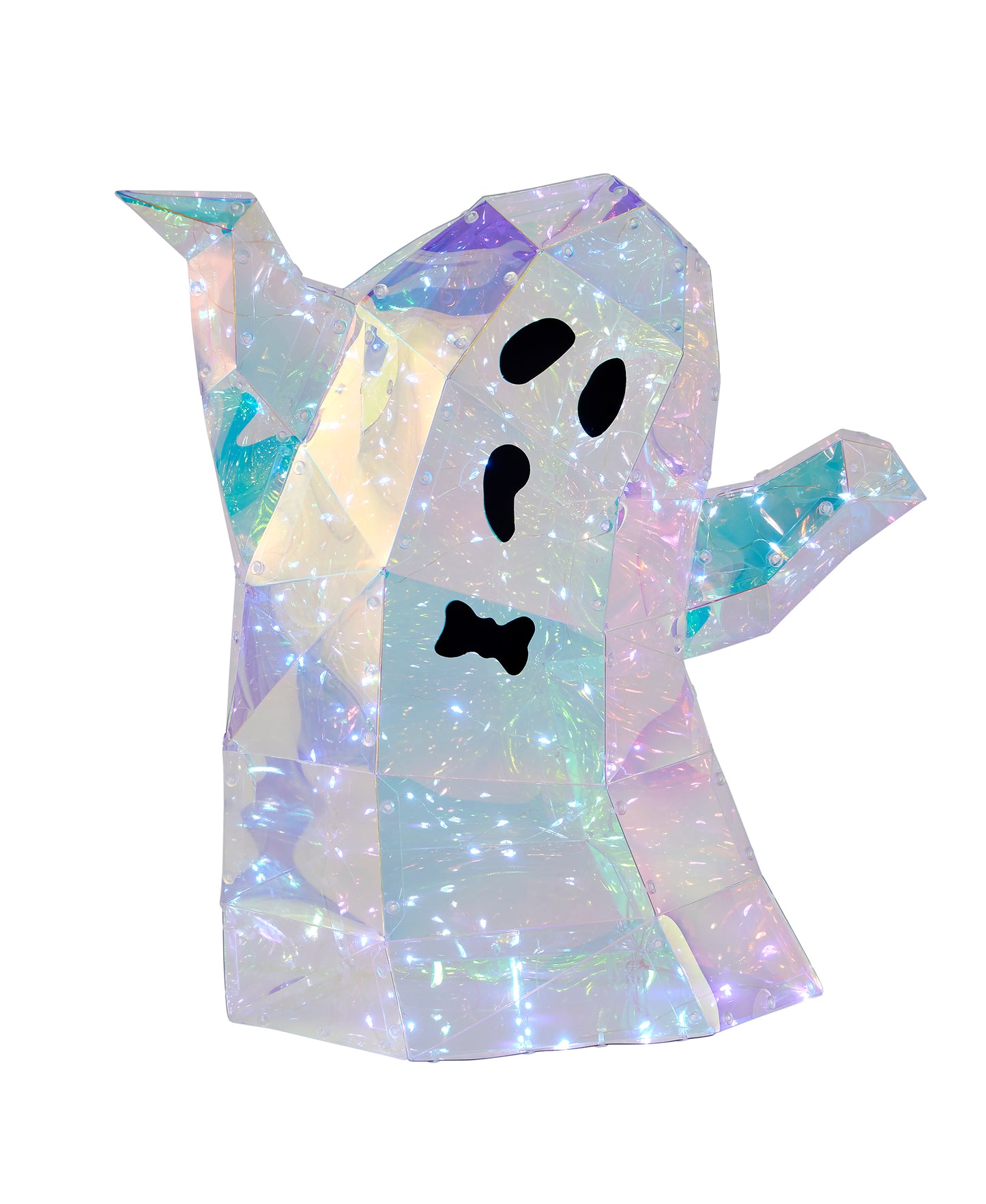 Prismatic Iridescent Spooky Ghost II 16", LED lights