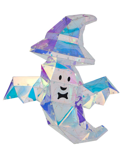 Prismatic Iridescent Wizard Ghost 16", LED lights