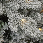 Palmetto Pine Flocked Tree with Dual LED lights and 9 Functions
