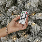 Palmetto Pine Flocked Tree with Dual LED lights and 9 Functions