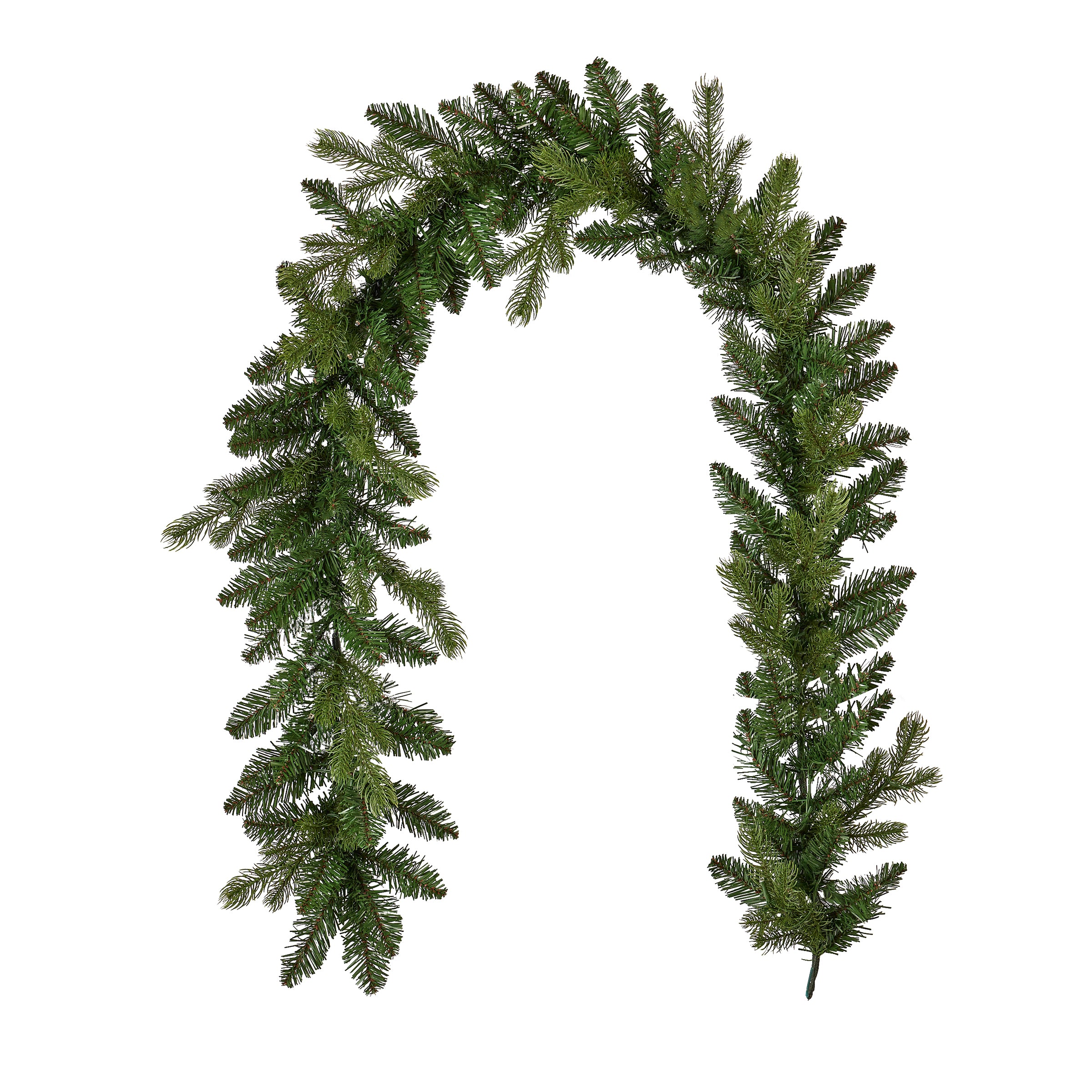 Palmetto Pine 6ft Garland Pre-lit with 50 Dual LED lights and 9 Functions (Battery-Operated)
