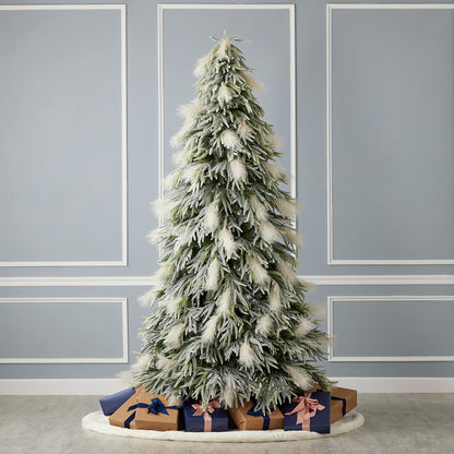 Pine and Pampas Tree with Warm White LED Lights