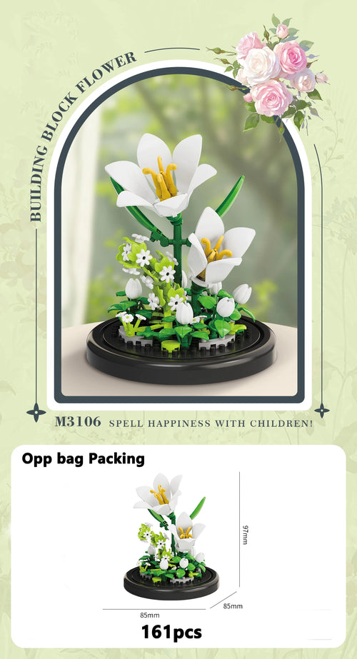 Eternal Flower Bouquet Bonsai Potted Plant