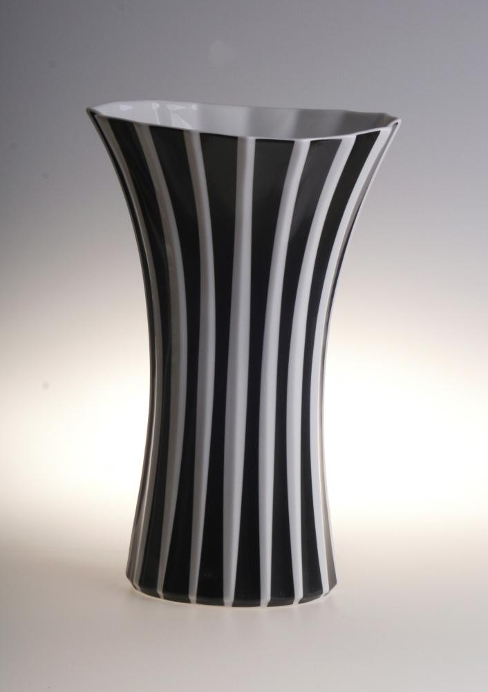 White Stripe Porcelain Vase