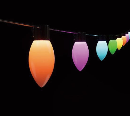 Vivvi App-Based Color-Changing, C9 Smooth Lights, 32 ft. long String