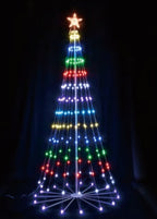 Vivvi App-Based Customizable, Color-Changing Cone Tree, 6 ft. tall