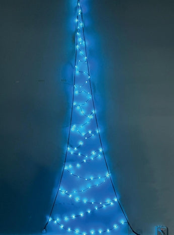 Customizable, Color-Changing 2D LED Hanging Christmas Tree, 31" tall