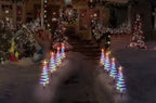 Vivvi App-Based Customizable, Color-Changing 24" Christmas Tree Path Lights - Set of 4