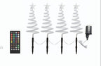 Vivvi App-Based Customizable, Color-Changing 24" Christmas Tree Path Lights - Set of 4