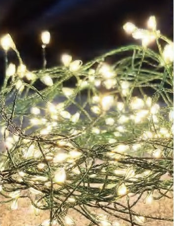 Vivvi App-Based Customizable, Color-Changing Indoor/Outdoor Cluster Lights, 19 ft. long