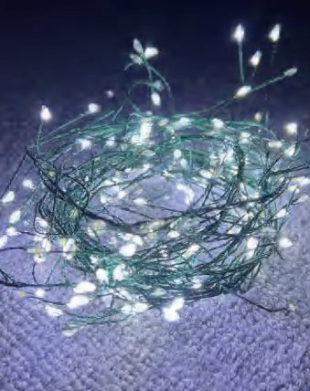 Vivvi App-Based Customizable, Color-Changing Indoor/Outdoor Cluster Lights, 19 ft. long
