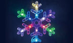 Vivvi App-Based Customizable, Color-Changing 18" Snowflake Path Lights - Set of 4