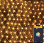 Vivvi App-Based Customizable, Color-Changing LED Net Lights 5ft x 3ft