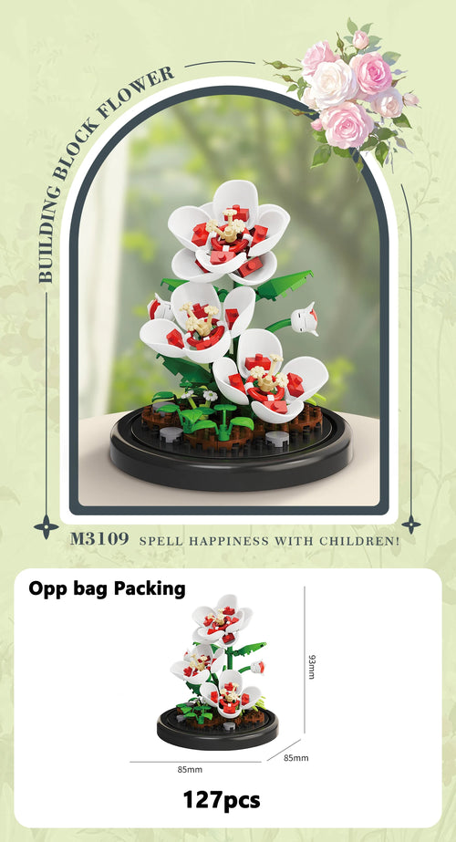 Eternal Flower Bouquet Bonsai Potted Plant