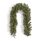 Valley Pine 3-Piece Pre-Lit Garland & Wreath Door Kit