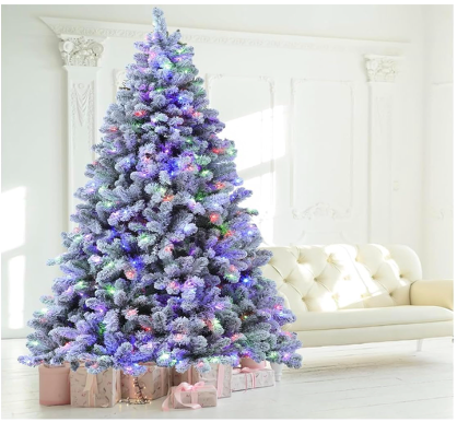Flocked Wynford Spruce - 6ft