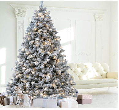 Flocked Wynford Spruce - 7ft
