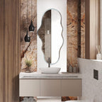 Full Length Wall Mounted Mirror 47x23 Frameless White